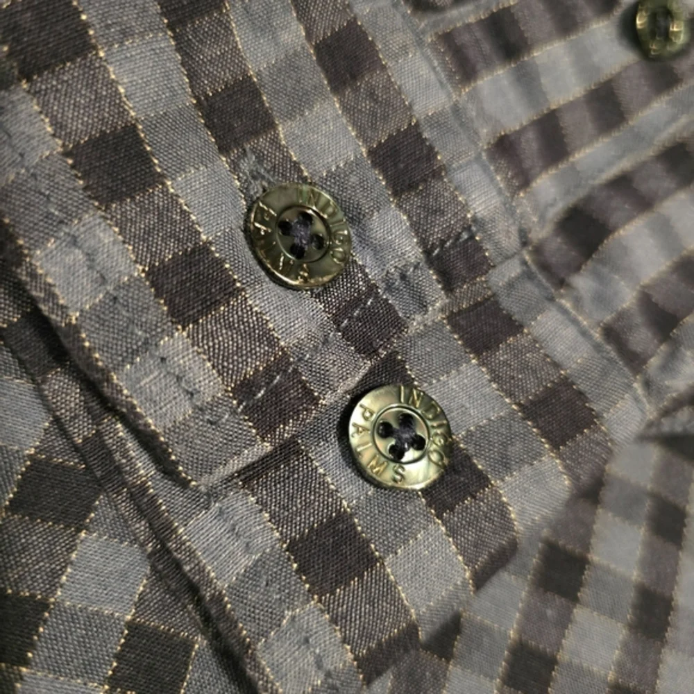 Tommy‎ Bahama Indigo Palms Men's Long Sleeve Button-Up Shirt Blue Size Large
